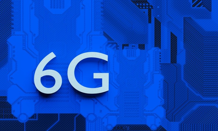 6G wireless network and big data concept, image generated computer graphic